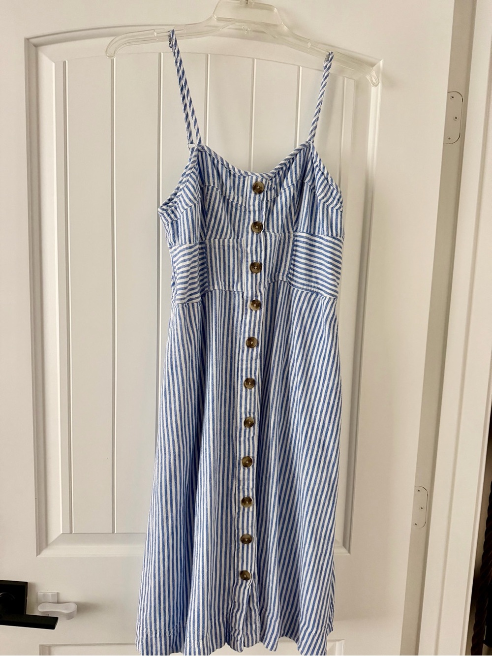 Universal Thread Blue and White Striped Midi Dress